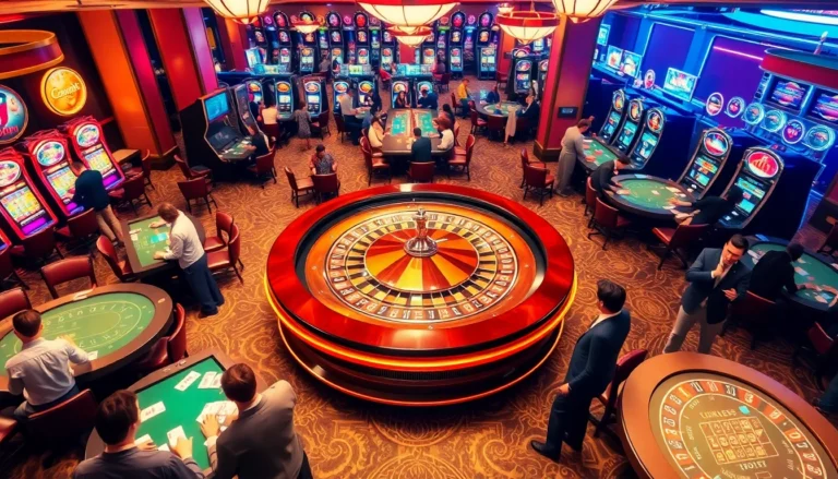 Experience the thrill of gambling at lc88 com with players engaging in roulette, poker, and slot machines.